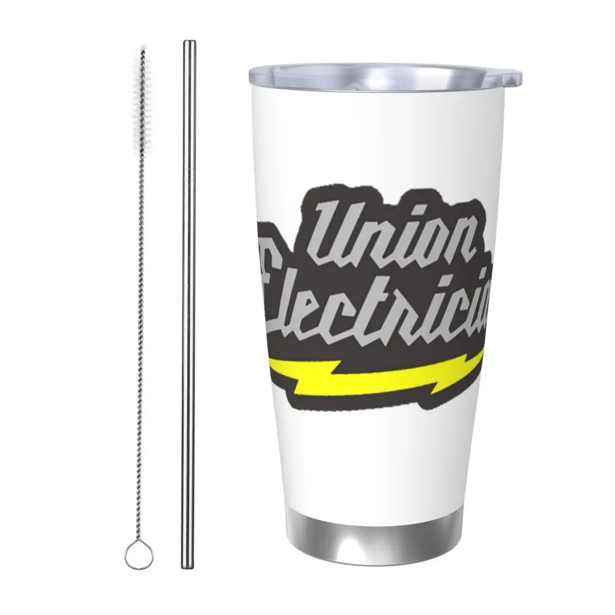 

Union Electrician Stainless Steel Tumbler Vacuum Insulated Mugs Thermal Cold Cup Straws With Lid 20oz