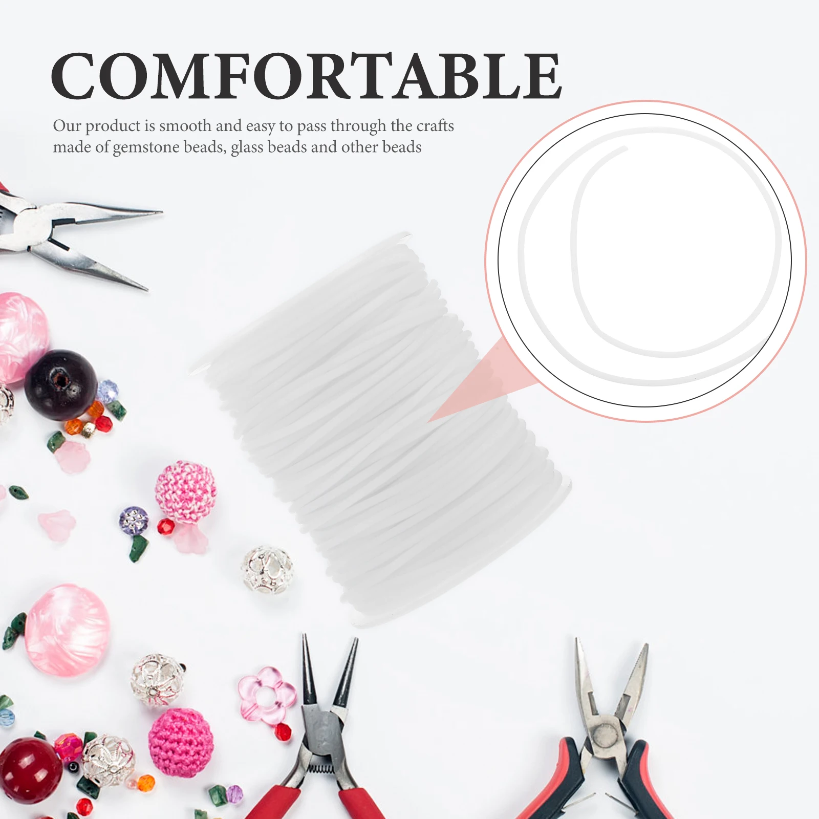 

Bracelet String PVC Rubber Rope Jewelry Beading Thread for Making Jewellery Cord
