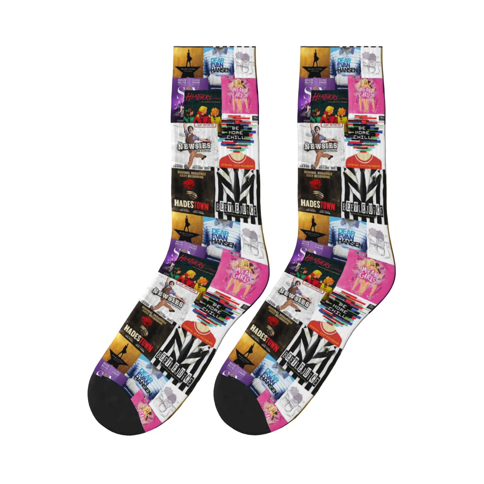 

Musicals Collage Iv musical play Sports Socks Super Soft Stockings All Season Long Socks for Unisex Gifts