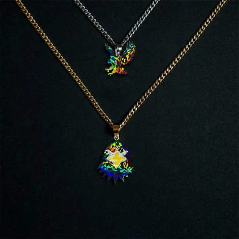 Unique Mold Rainbow Light Silicone Mold with Hole Animal Keychain Pendant Mold Epoxy Casting DIY