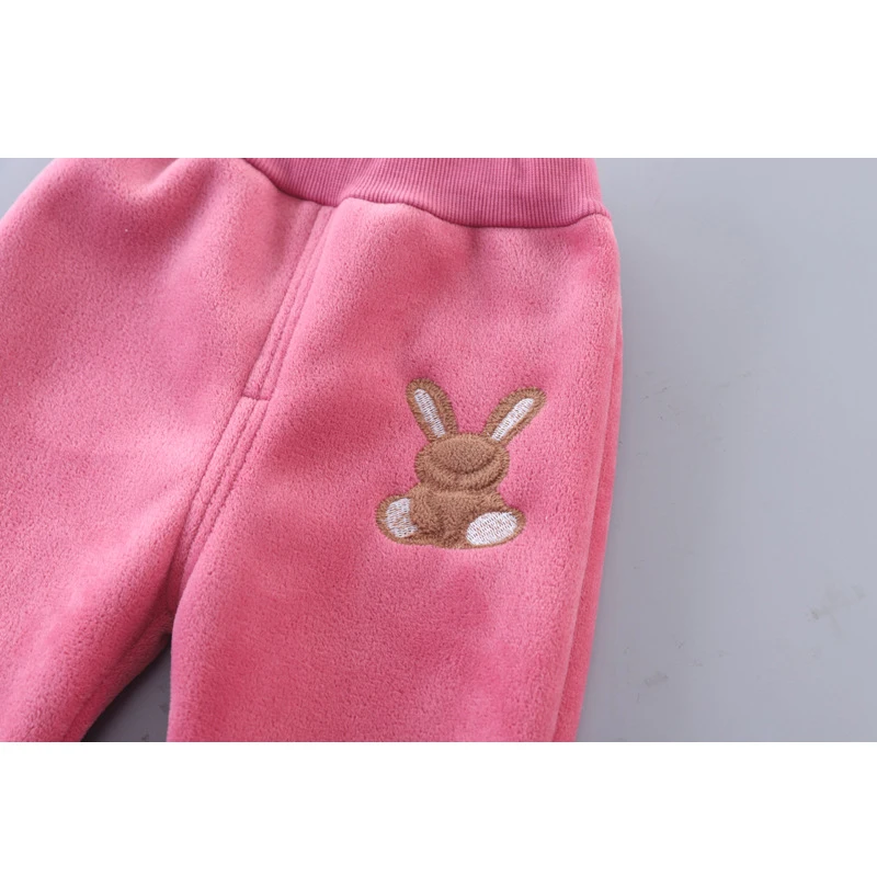 Autumn Winter Baby Girls Clothing Set Cartoon Rabbit Sweatshirt+Pants+Vest 3Pcs Suit For Toddler Girls Keep Warm Clothes Outfit