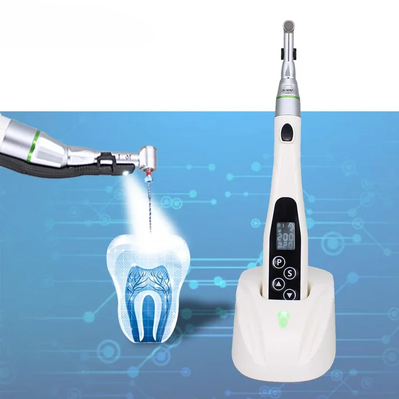 Wireless dentals rotary motor endo with LED and 16:1 Endomotor with 5 programs for different