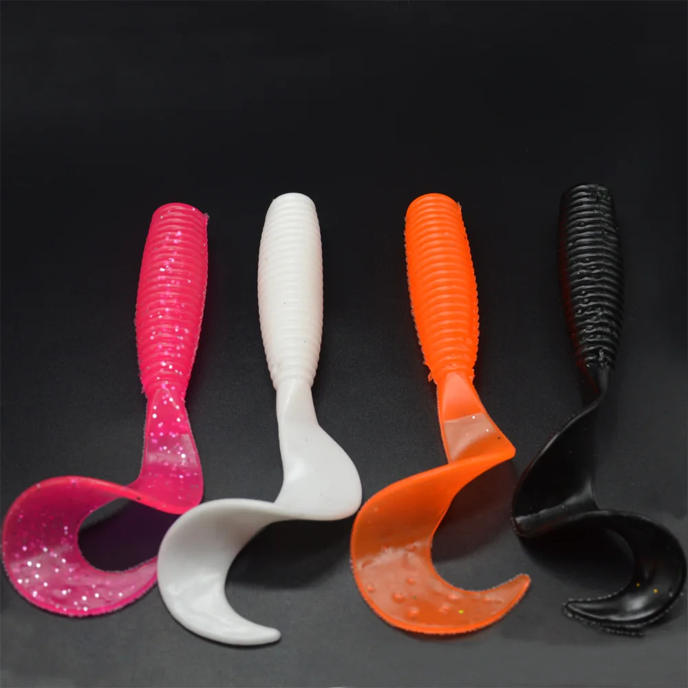 165mm/50g 2pcs Fishing Soft Lures Artificial Silicone Big Grub Wobblers Carp Swimbait Jigging Worm Fishing Tackle