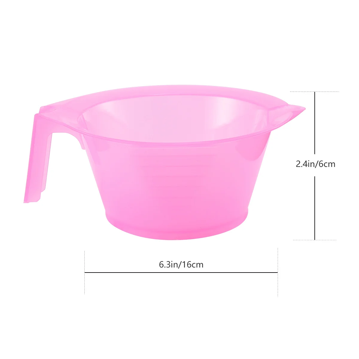 3Pcs Professional Hair Dye Bowl Sturdy Plastic Mixing Tool for Salon DIY Hair Coloring No Mess Easy to Use Pink - Image 4