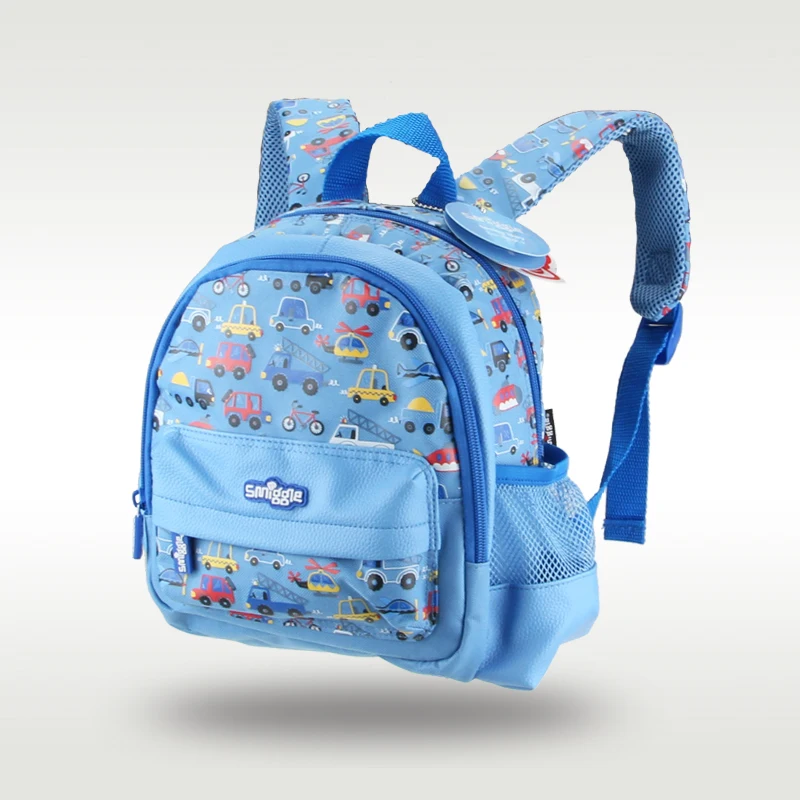 Australische original smiggle heiß verkaufte Kinder Schult asche Junge coole Auto Rucksack Kindergarten 11-Zoll-Rucksack 2-4 Jahre alt