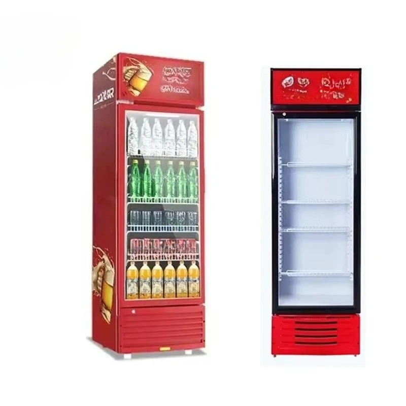 

Standing Cooler Refrigerator Store Glass Door Display Refrigerator Finishing Flawless Refrigerator
