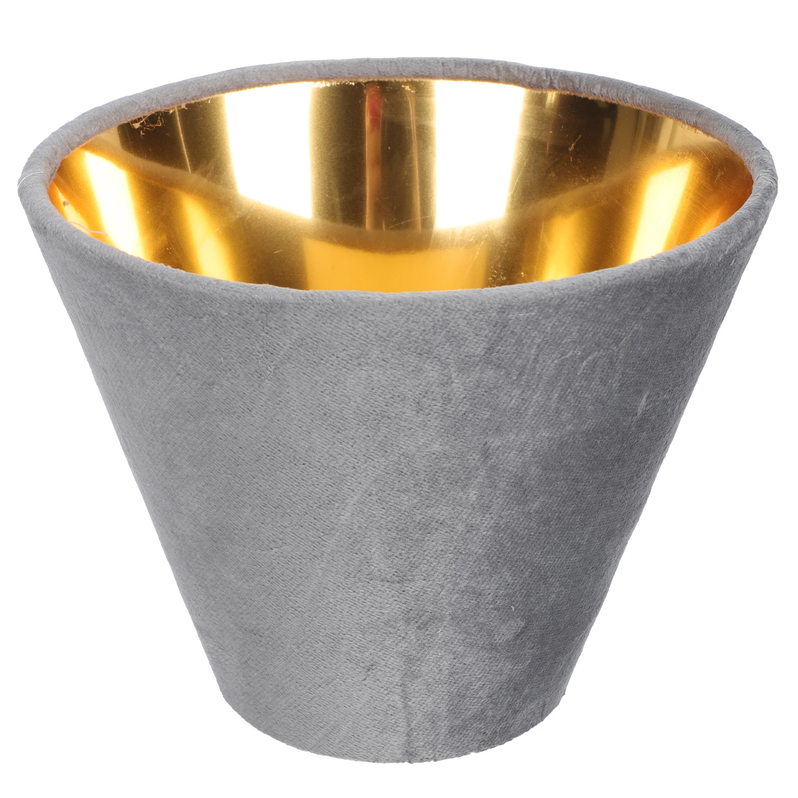 

E27 Table Lamp Shade Golden Velvet Lining Cloth Wear Resistant Cover Simple Style Home Decoration