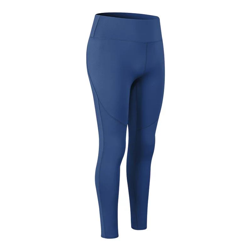 Pantaloni fitness in pile da donna, abbigliamento sportivo elastico a vita alta, pantaloni da yoga da allenamento attillati ad asciugatura rapida