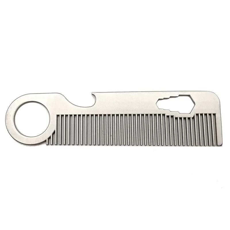 Stainless Steel Comb for Oil Head Portable Hair Comb Portable Beard Mini Comb Beard Men\'s BeardComb Styling HairComb