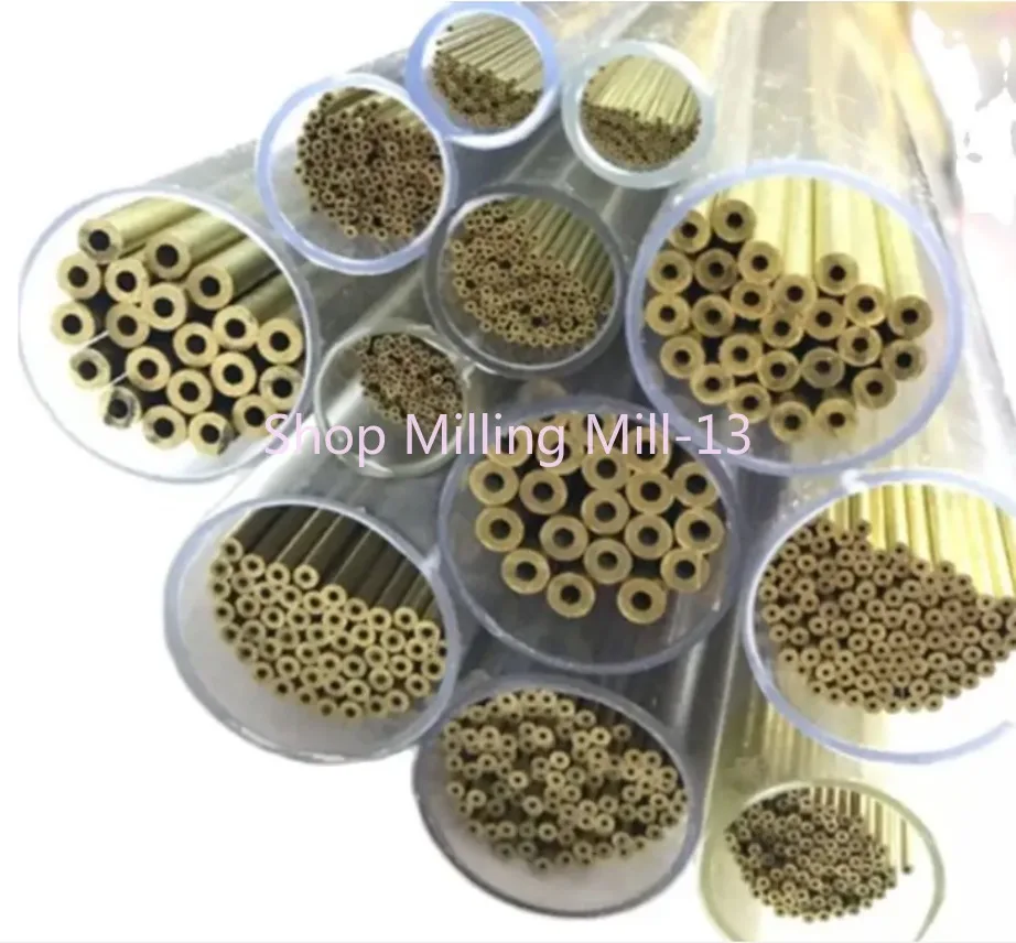 50pcs Brass Tube OD1.5-2.0 L=400/500MM,single Hole Brass Electrode Tube,Drill EDM Brass Electrode Pipe,EDM Piercing Tube