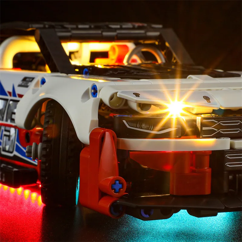 Lighting Set For 42153 Technic Car NASCAR Next Gen Chevrolet Camaro F1 Not Include Building Block (Only Led Light Kit)