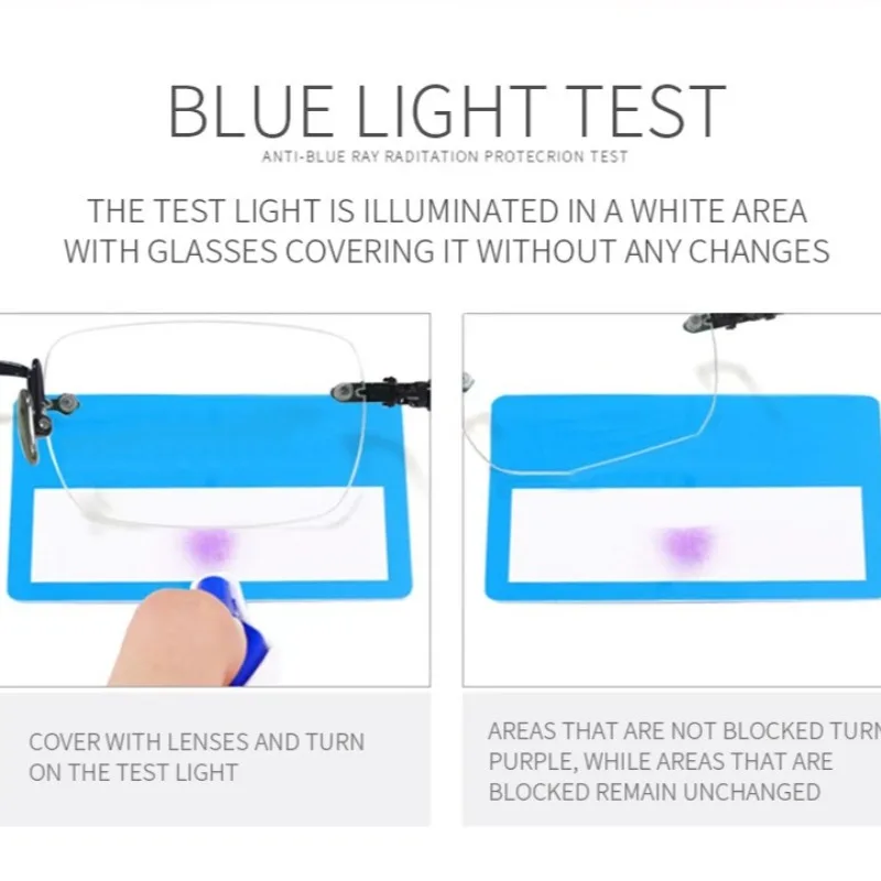 مربع بدون شفة النظارات النساء الرجال الضوء الأزرق حجب النظارات مصمم الرجعية الظل نظارات UV400 نظارات الكمبيوتر الفضية