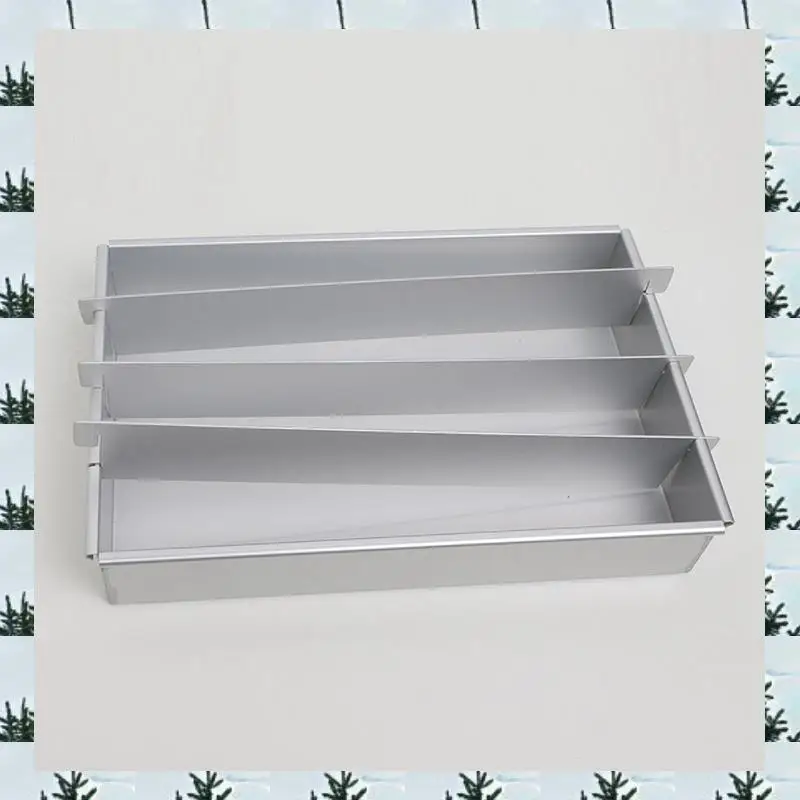 

ABLG 2X Battenberg Battenberg Cake Pan, Commercial Weight Anodised Aluminium, Silver A