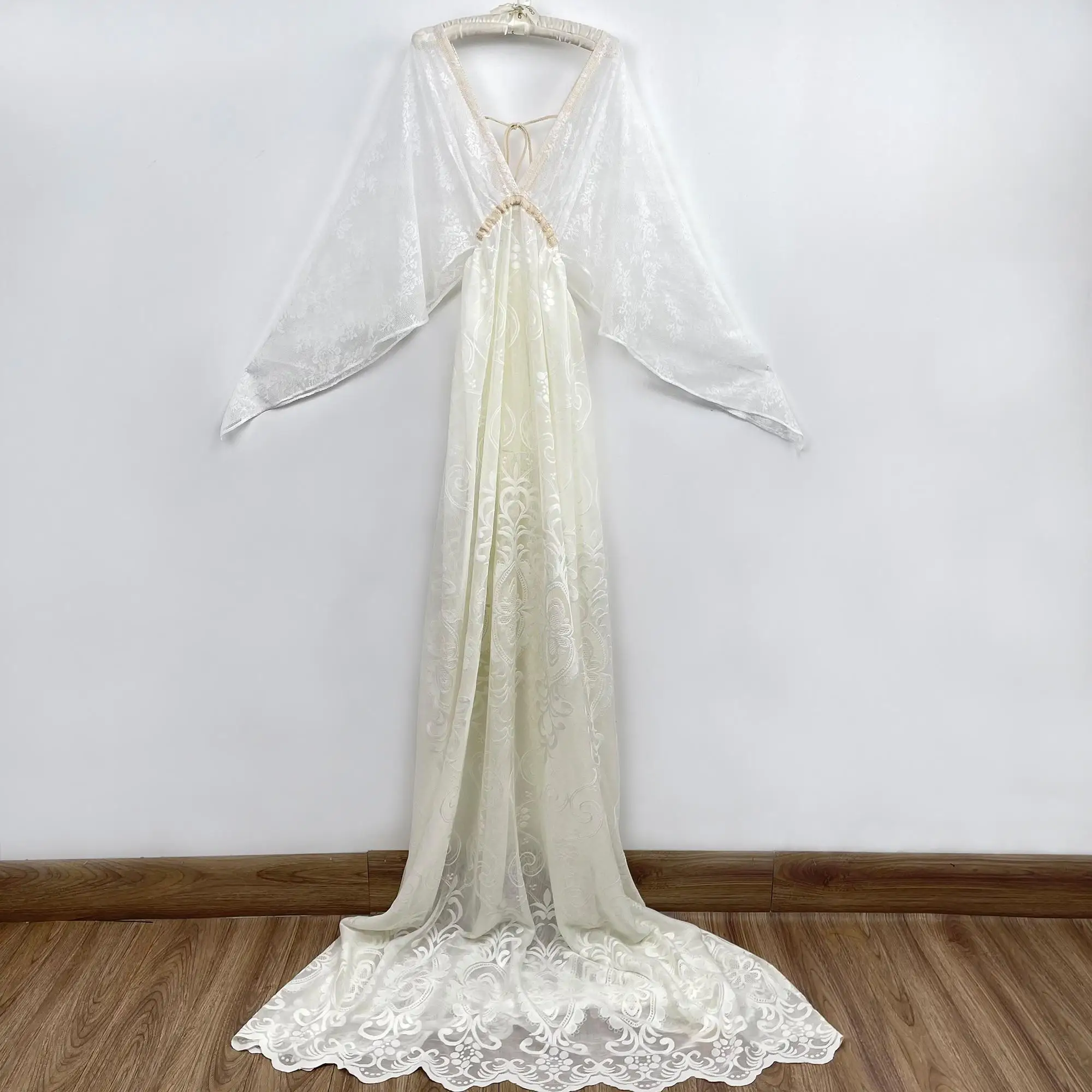 Don&Judy Photo Shoot Boho Robe Maxi Long Maternity Dress Pregnant Gown Lace Evening Party Couture For Woman Photography Prop