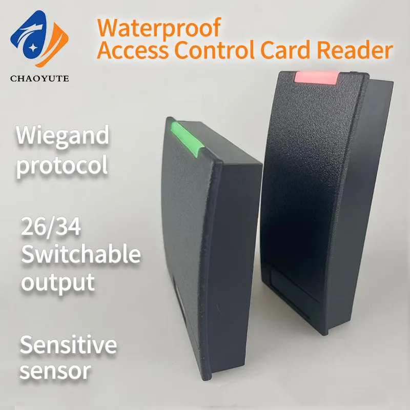 

125 кГц устройство считывания карт контроля доступа Wiegand26/34 открытый водонепроницаемый IP68 антиметаллические помехи 13,56 МГц система контроля доступа