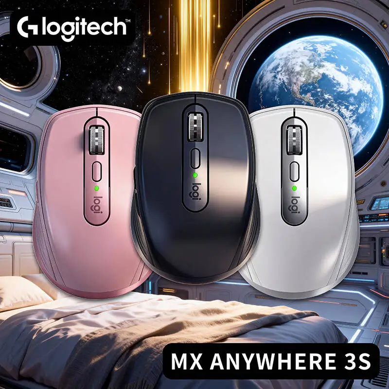 

Logitech MX Anywhere 3S Wireless Mouse, Fast USB-C Charging, 70 Days Use, Ultra-Quiet Operation