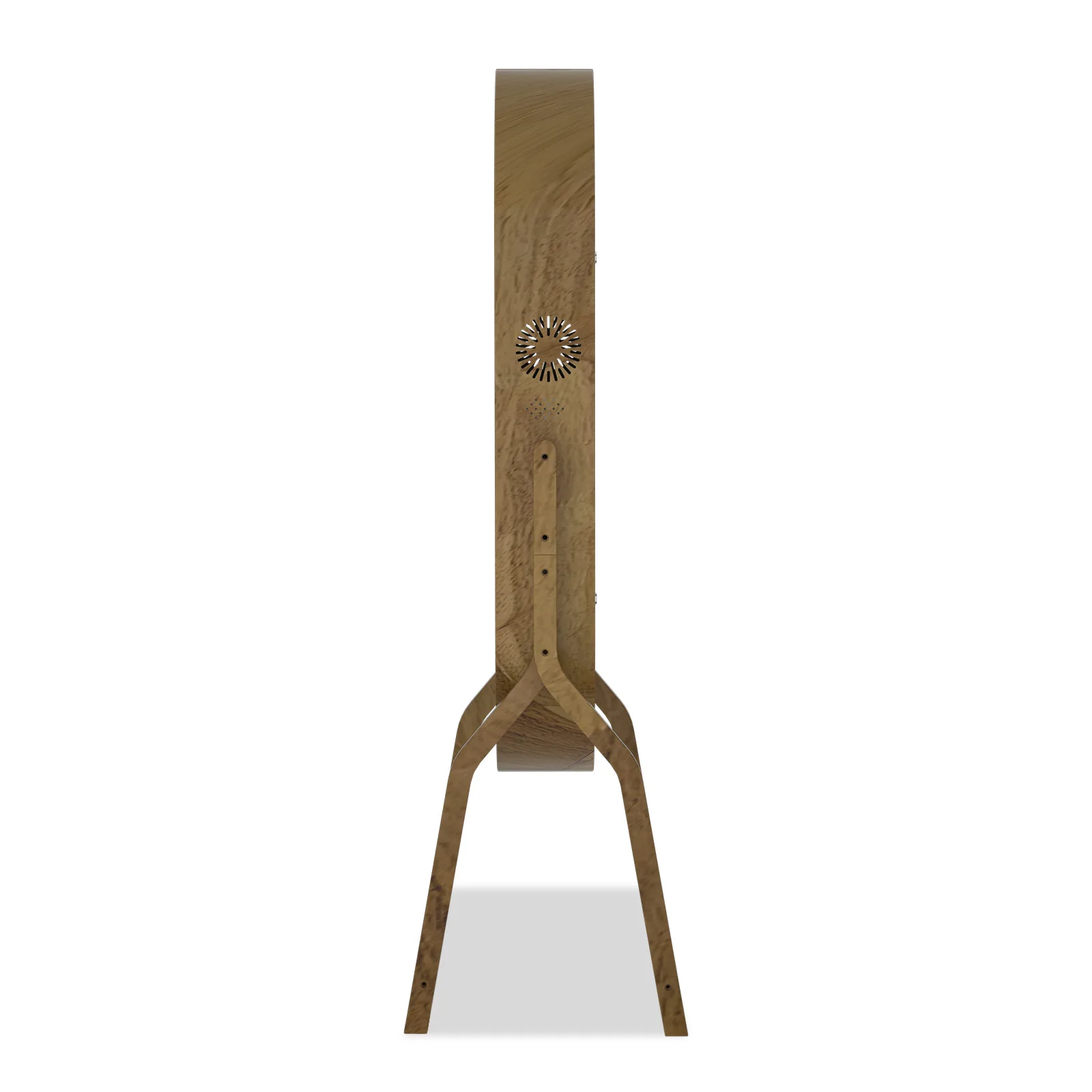 كاميرا مرآة سحرية بيضاوية من الخشب الصلب مرآة ضوء سحرية RGB #4