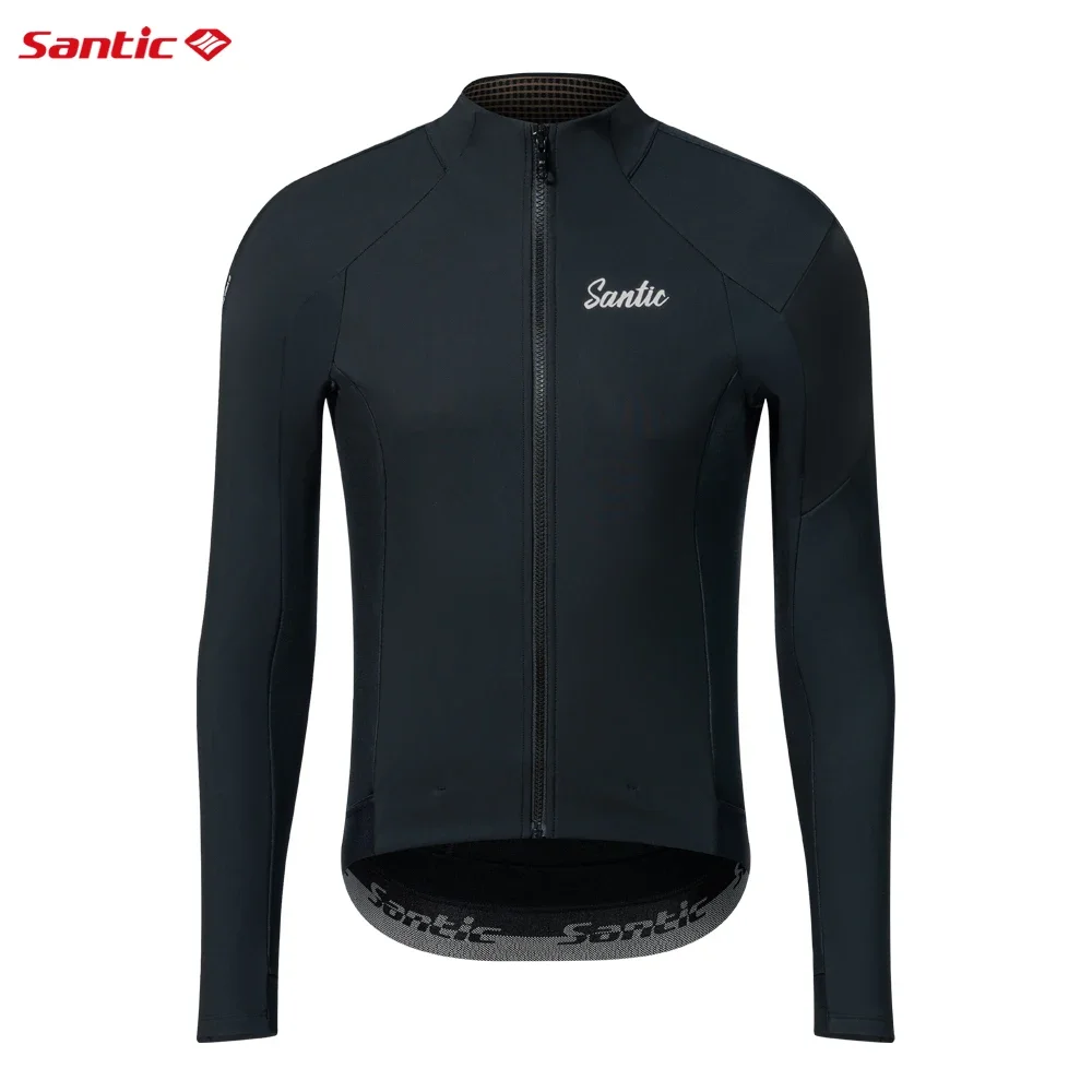 

Santic Men Cycling Jerseys Windproof Keep Warm Outdoor Sport Jerseys Thermal Bike Jackets Reflective TM24C07049H