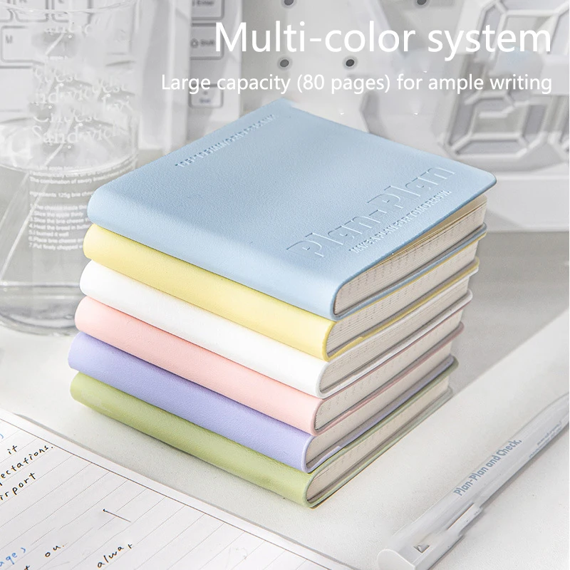 Cute Kawaii Square Waterproof Soft Book Simple Creative Student Writing Learning Manual Fashion Portable Pocket Notebook