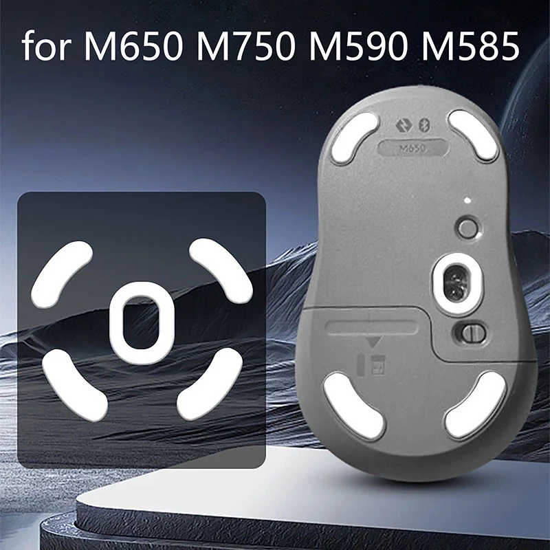 1Set Mouse Feet Skates Pad Sticker For M650 M750 M590 M585 Gaming Mouse Laptop Computer E-Sport Gamer