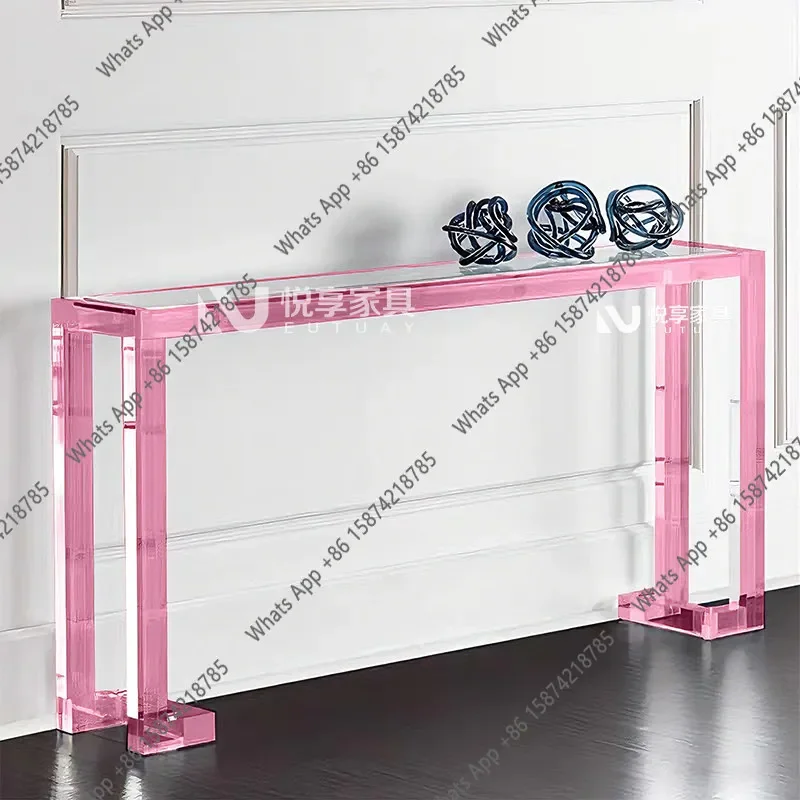 X5 Acrylic Entrance Table Against The Wall Entry Entrance End View Table Decoration Designer Style Fashion