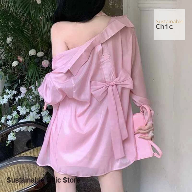 

Korean style design bow cardigan thin women's summer new fashion temperament sunscreen blouse ice silk casual Joker coat.
