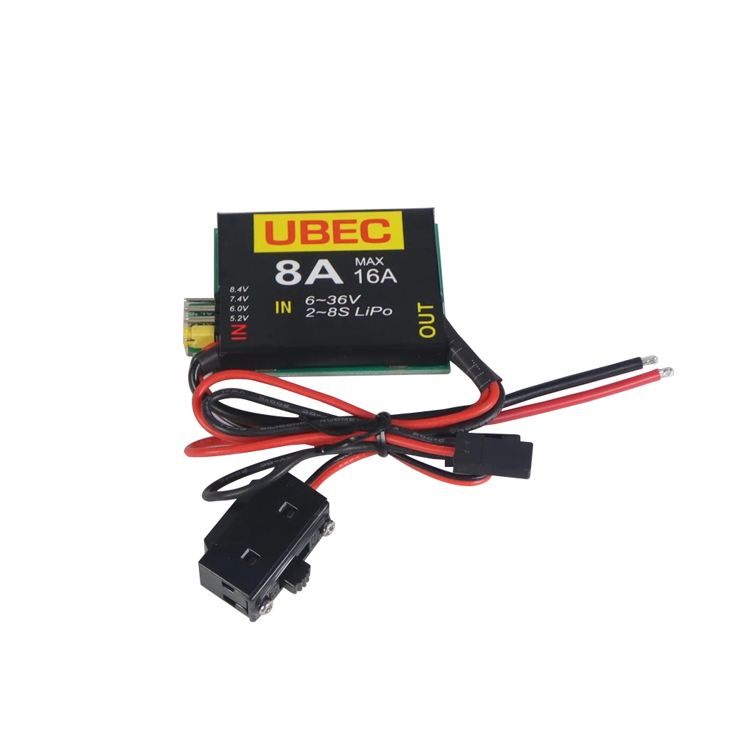 UBEC-8A 2S-6S 6-36V BEC DUAL UBEC 8A/16A 5.2/6.0/7.4v/8.4v Servo Separato Per RC Auto FPV Racing Drone