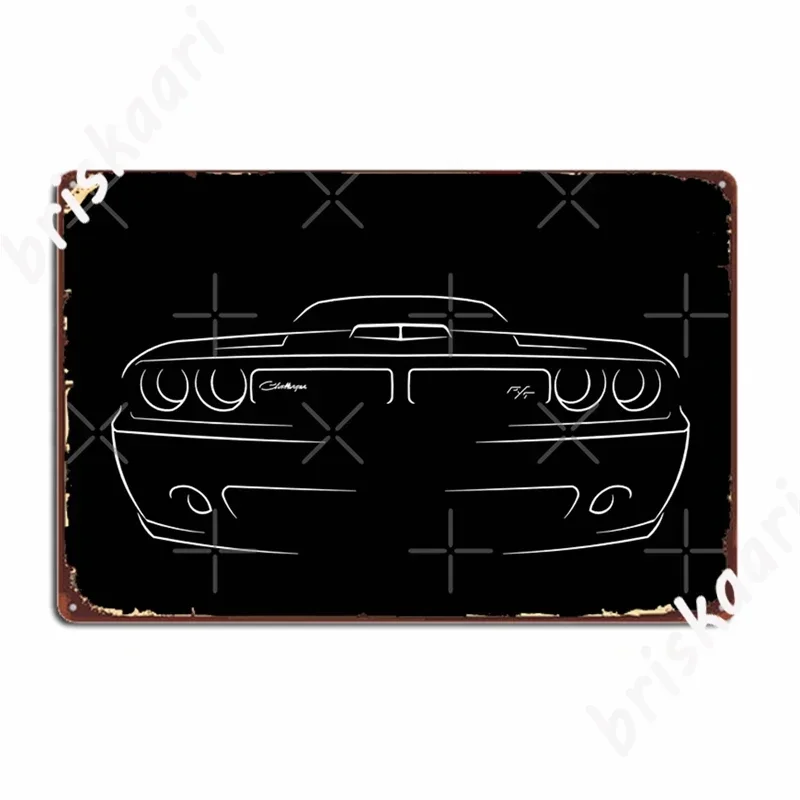 Challenger Shake Front Stencil Metal Signs Cinema Garage Plaques Home Classic Tin sign Posters