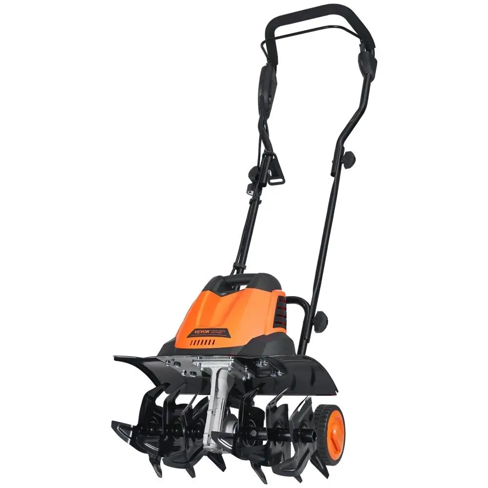 

12 Amp Electric Tiller 18 Inch Tilling Width 394 Inch Tilling Depth Corded Rototiller for garden Lawn Soil Cultivation