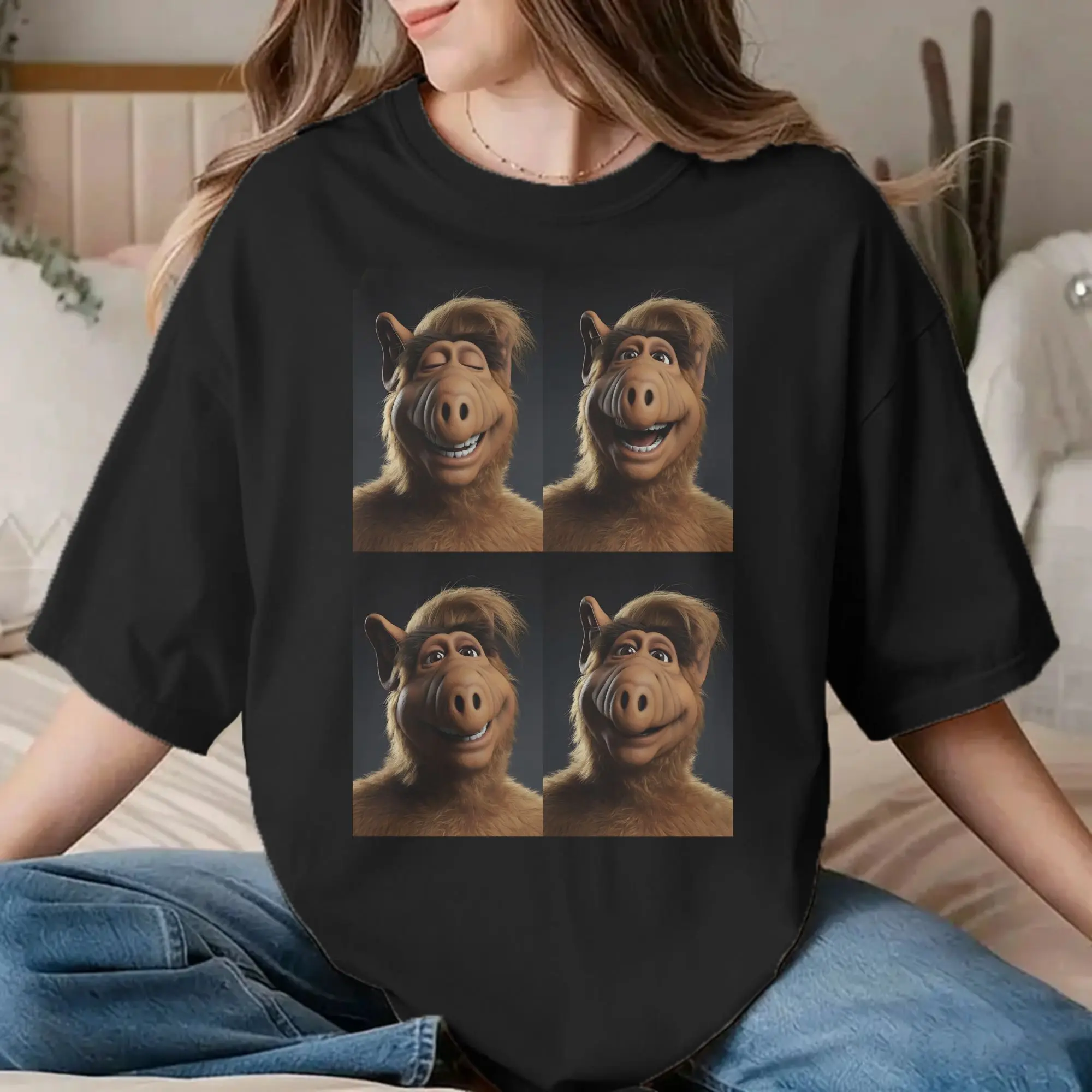 Men Women's Alf  Alien Life Form Comedy  T Shirts  Cotton Clothing Fashion Short Sleeve Crew Neck Tees New Arrival T-Shirts