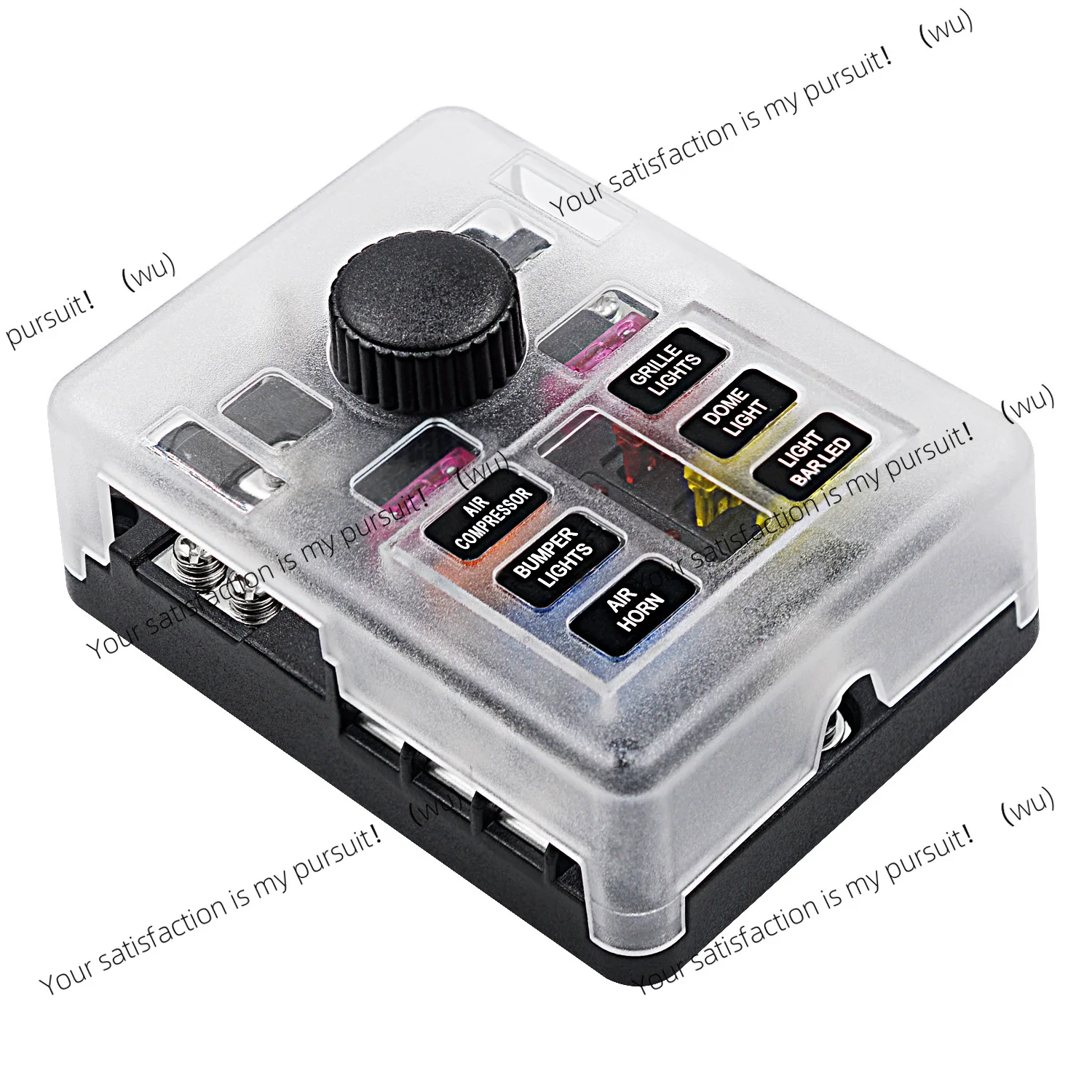 

Автомобильный блок предохранителей со светодиодным индикатором. 6-контактный блок предохранителей, независимый положительный и отрицательный держатель предохранителя.