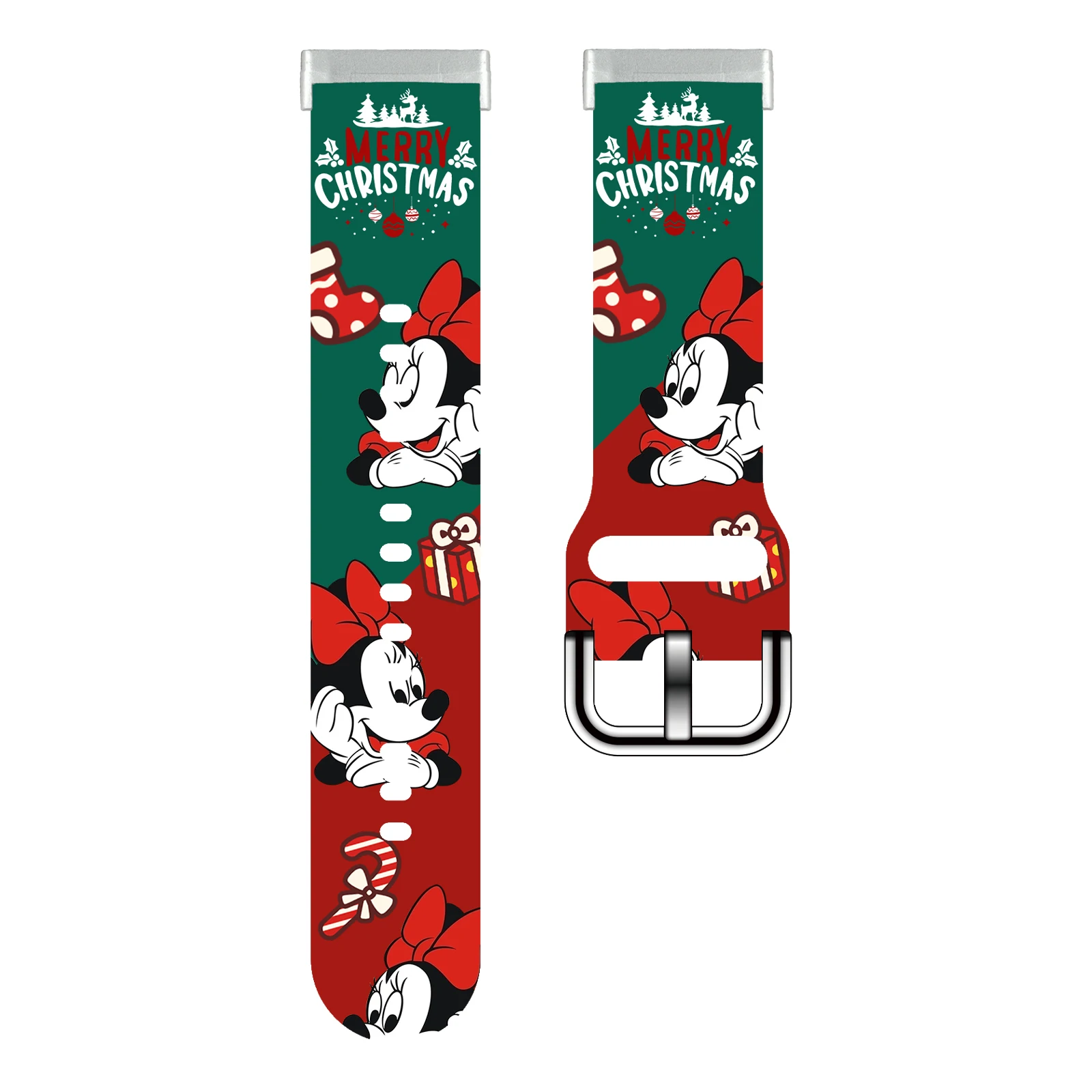 

Disney Mickey Xmas printed strap for Fitbit Versa 4/3 Watchband Replaceable Bracelet for Sense 2 Watch Band for Women as a Gift