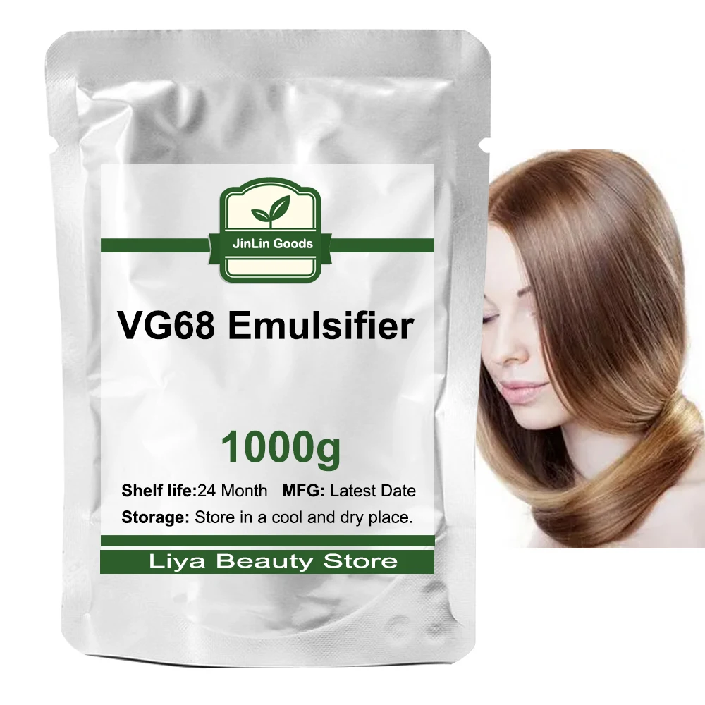 50-1000g  Hot Selling  VG68 Hair Conditioner Emulsifier New Raw Material For Hair Care Smooth Silky Cosmetic Raw Material