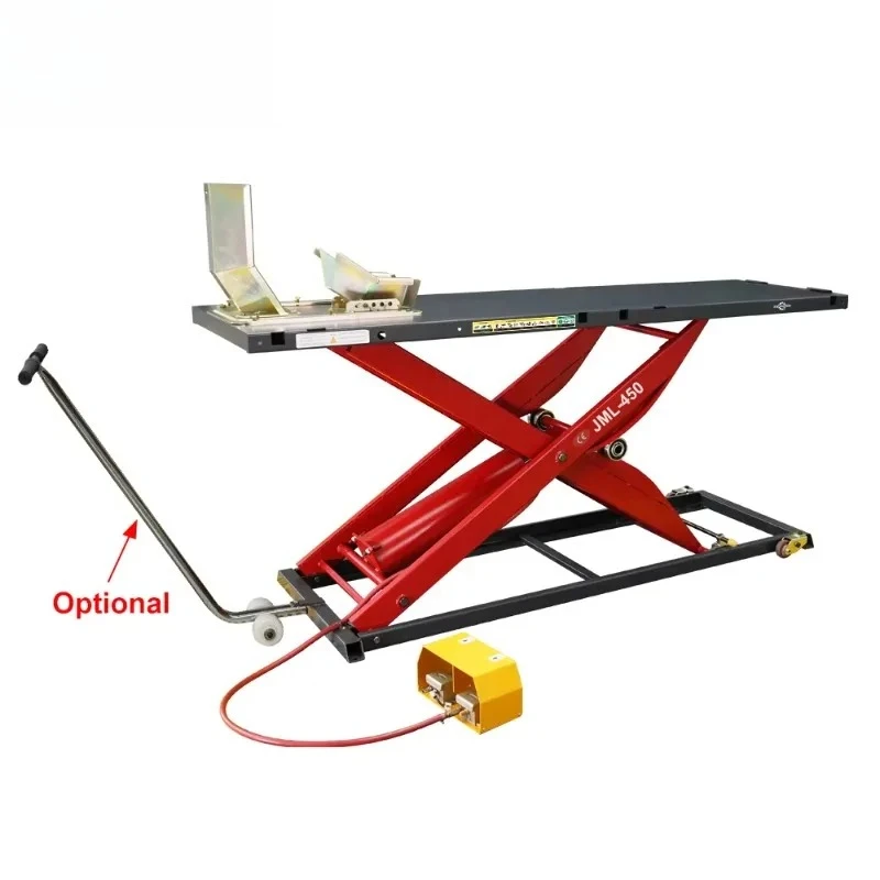 

2025 New StyleXinjintuo 460KG Manual Release Clamps Motorcycle Lift Portable Scissor Motorcycle Lifter