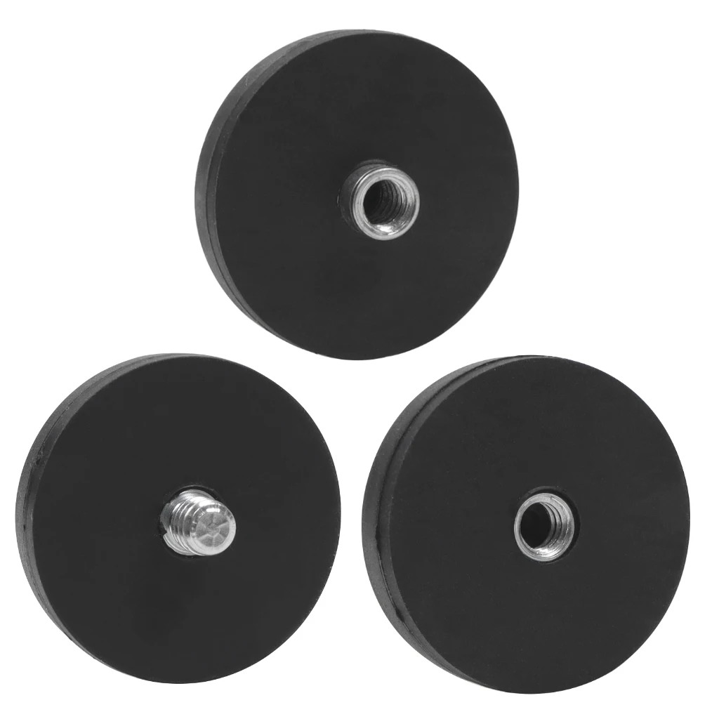 1x starker magnetischer Magnet, runde, gummibeschichtete Basis, D36 mm, 1/4 M4, M5, M6-Halterung für Spiegelreflexkamera, Autodach, LED-Lichtleiste, Halterung – Detail 15