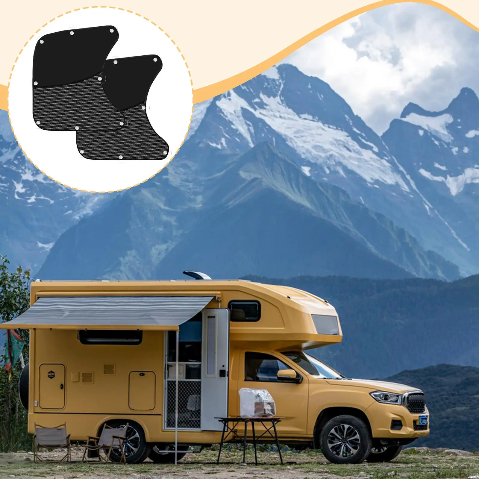 

2x солнцезащитный козырек для бокового окна грузовика, оконный козырек для грузовика