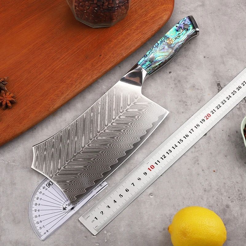 

New Type 67-Layer VG10 Steel Core Forged Damascus Steel Chopping Vegetable Meat Slice Fruit Tool Knife