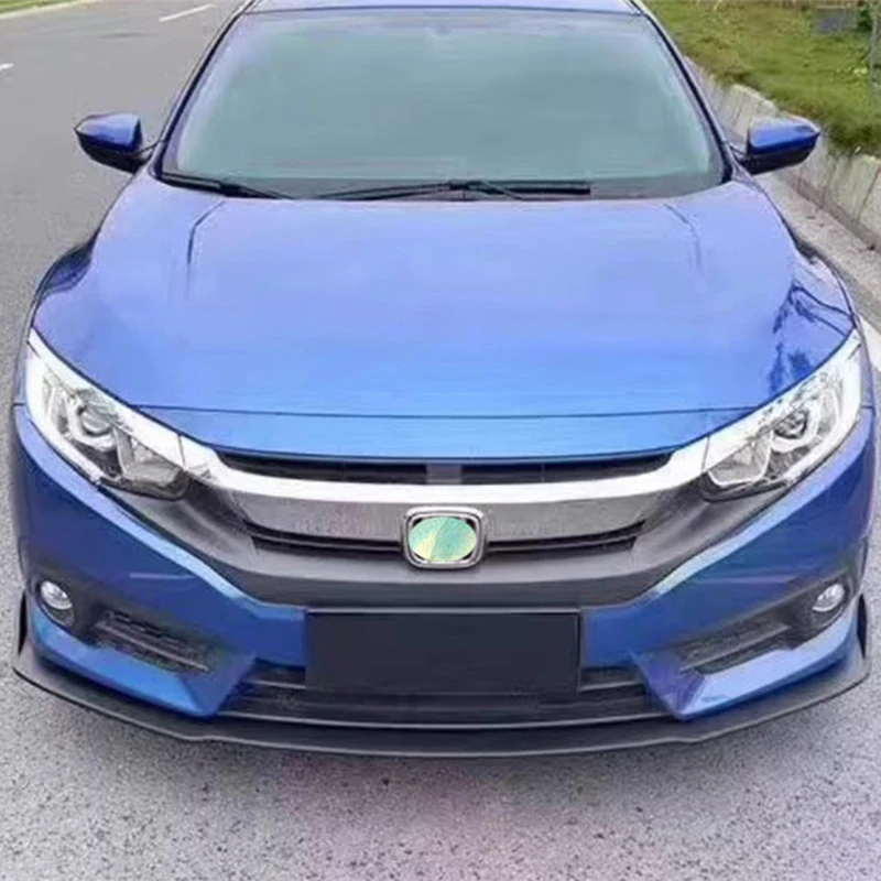 

For Honda Civic 2005-2019 ABS Front Bumper Lip Diffuser Splitter Accessories Body Kit,Glossy Black