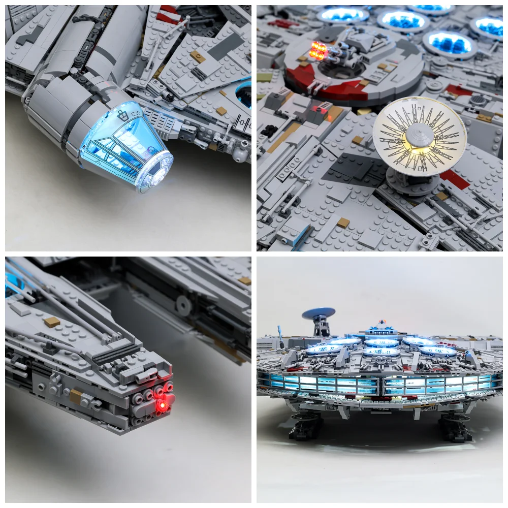 Led Light Kit For 75192 Ultimat Falcon Millennium Compatible With Falcon 05132 DG005 81085 Building Blocks Lighting Set No Model