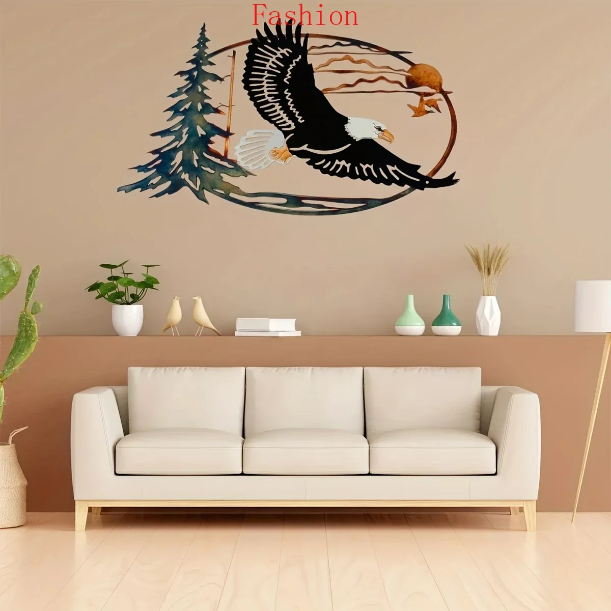 Sunset Eagle Home Decoration Aesthetic Wall Hanging Decor Bedroom Home Decoration Decor Cute Aesthetic Stuff Background Metal wa