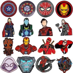 Anime Accessories Briefcase Badges With Anime Pins Avengers Lapel Pins for Backpacks Brooches Cute Things Manga Backpack Badge