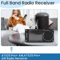 News ATS25 Pro+ AIR Full Band Radio Receiver FM SW SSB MW LW AIR SDR Aviation Band Receiver Supports Bluetooth WIFI