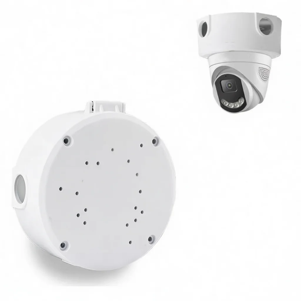Dome Surveillance Camera Support Stand Adjustable Base Ceiling Wall Mount Plastic Housing Durable Cable Hiding Case