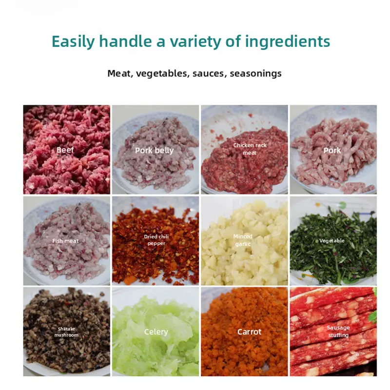 مفرمة لحم أوتوماتيكية من الفولاذ المقاوم للصدأ عمودية تجارية - حشو سجق لحم البقر ولحم الضأن