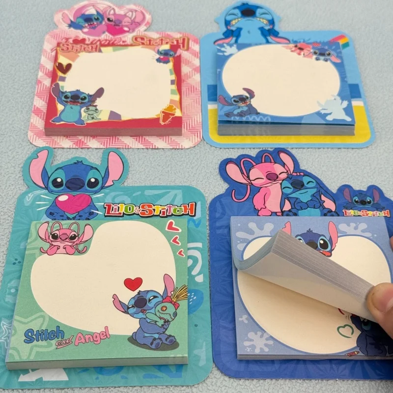 24 pz/lotto Kawaii Disney Stitch Memo Pad Creativo N Volte Etichetta di Cancelleria Blocco Note Segnalibro Materiale Scolastico Postale