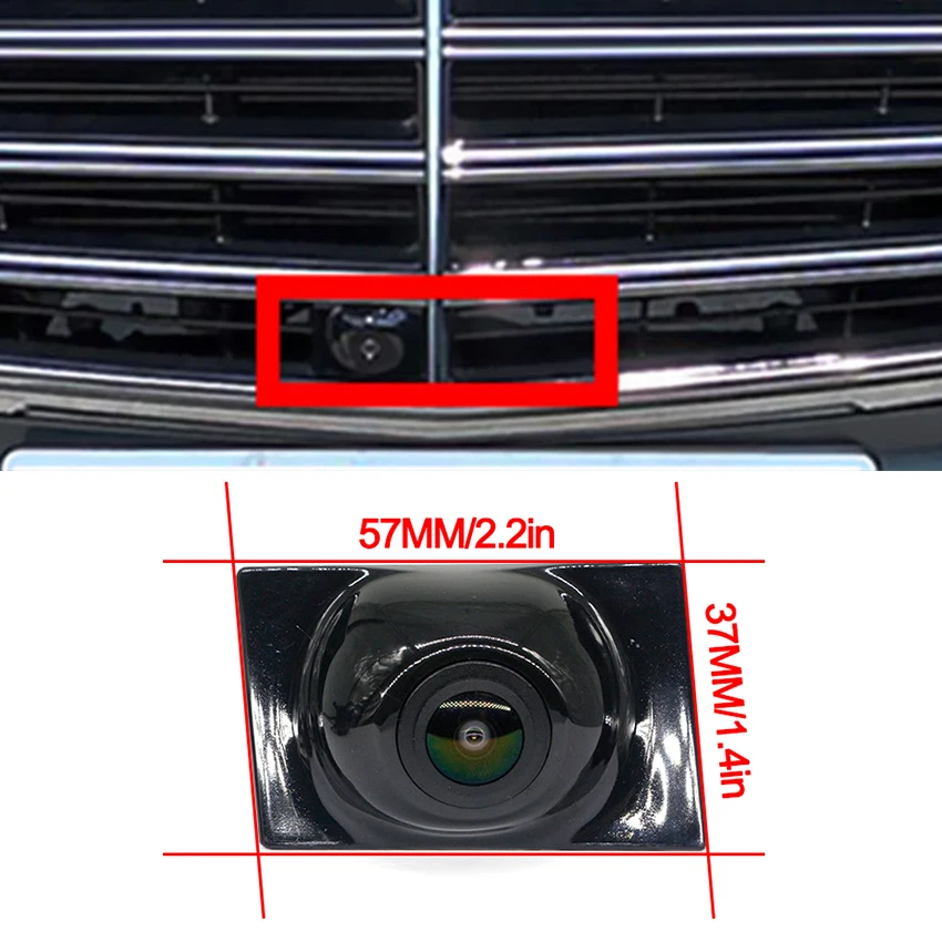 1080P CVBS 140° Car Parking LOGO Front View High quality Camera For Mercedes Benz E Class W213 S213 E250 E300 E350 E53 2016~2020