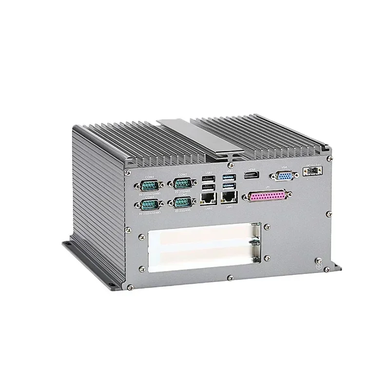 

i5 Compact Fanless Embedded Industrial Computer mini box pc 2LAN 6COM 6USB With 1*PCIE X4 1*PCI expansion slot