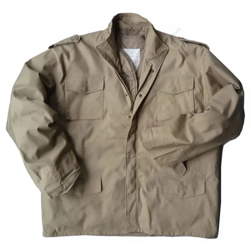 Us Army Military Woodland M-65 giacca da campo BDU Trench tattico M65 cappotto antivento Amekaji stile militare Usmc Militar Plus Size