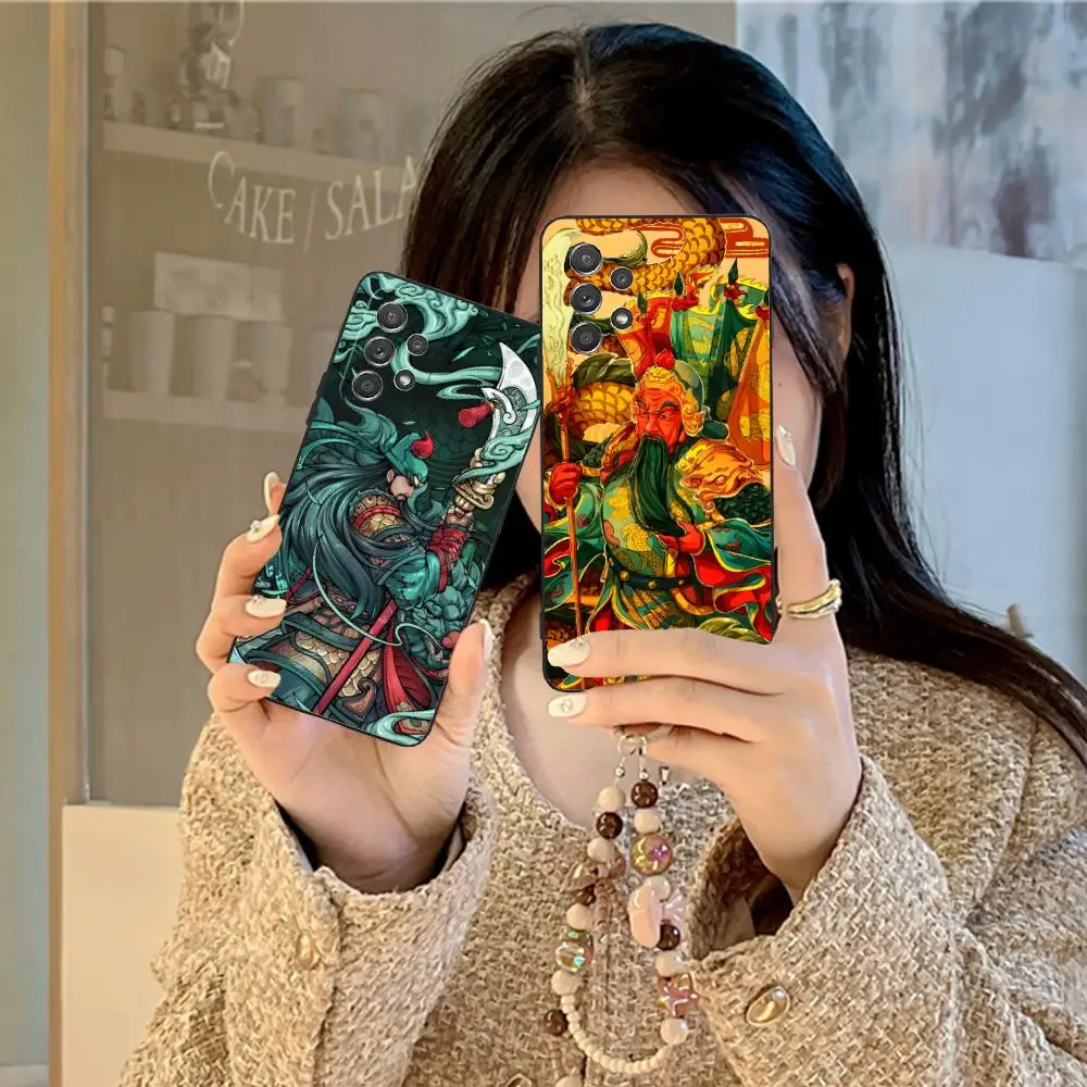 God War Guanyu Phone Case for Samsung Galaxy M55 54 42 35 34 33 32 23 22 15 14 13 12 F55 5G Soft TPU Shockproof Cover