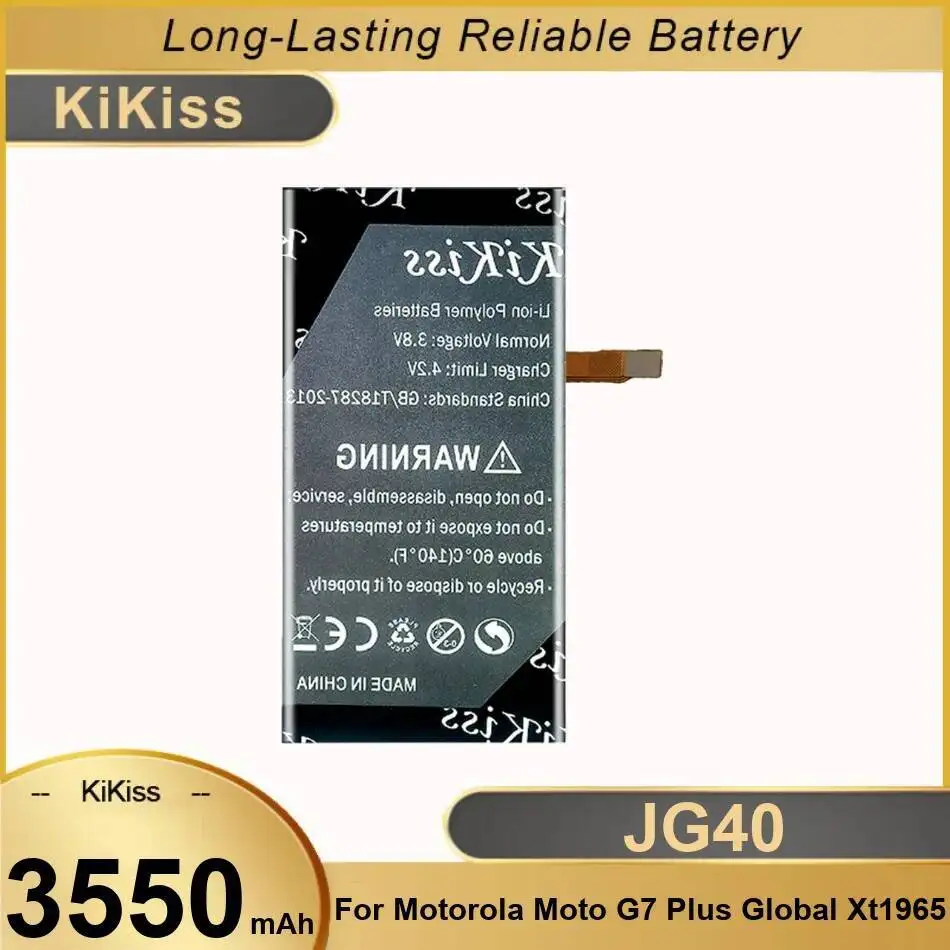 Durable For Motorola Moto G7 Plus XT1965 Global Mobile Phone Battery 3550Mah JG40
